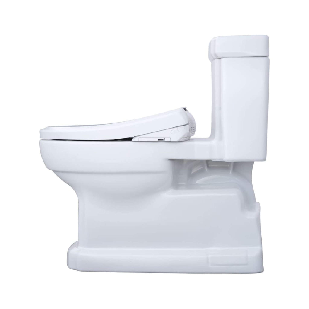 [MW9744734CEFGA#01] TOTO Guinevere 1.28 GPF Elongated Chair Height Toilet With Washlet+ S7A Tornado Auto Flush (SAK41037) - Saksby Wholesale - Right Side View