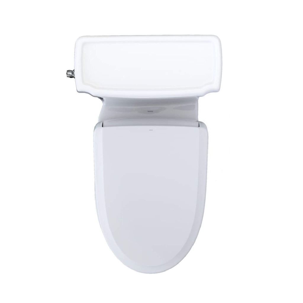 [MW9744734CEFGA#01] TOTO Guinevere 1.28 GPF Elongated Chair Height Toilet With Washlet+ S7A Tornado Auto Flush (SAK41037) - Saksby Wholesale - Top View