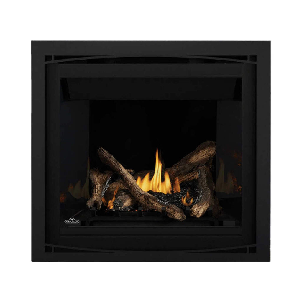 Napoleon Altitude X Direct Vent 36" Natural Gas Fireplace [AX36NTE-1] (SAK61243) - Saksby Wholesale - Black Brick And White Logs Design
