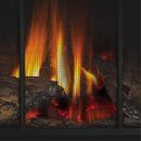 Napoleon Arlington 20 Cast Iron Millivolt Ignition Majolica Brown Natural Gas Stove, 19" [GDS20NNSB] (SAK43798) SAKSBY - Mesh Screen View