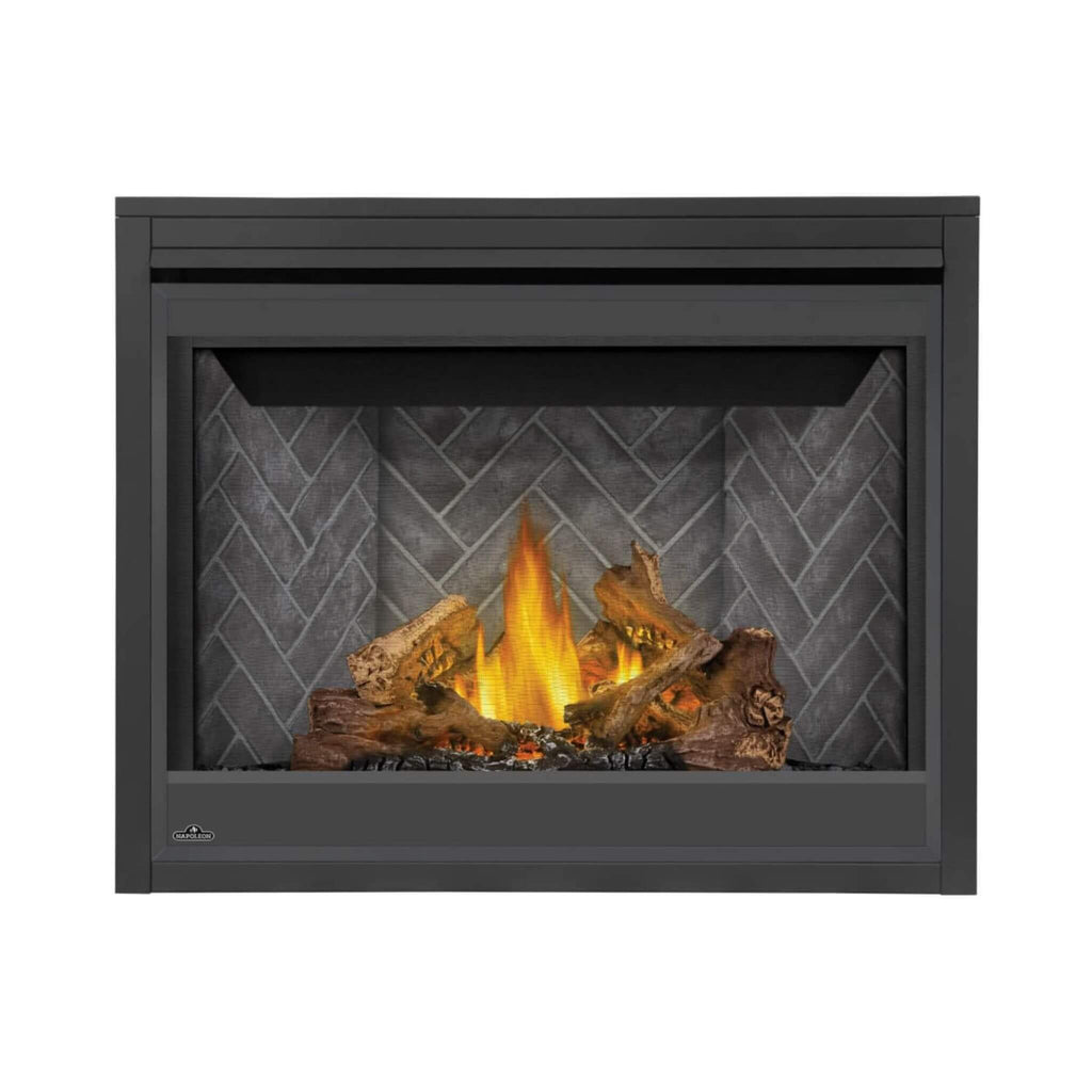 Napoleon Ascent 42 Direct Vent Millivolt Ignition Propane Gas Fireplace [B42N/PTR] (SAK91456) - Saksby Wholesale - Gray Bricks Accessories View