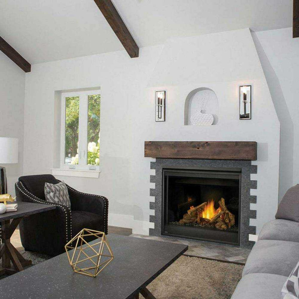 Napoleon Ascent 42 Direct Vent Millivolt Ignition Propane Gas Fireplace [B42N/PTR] (SAK91456) - Saksby Wholesale - White Living Room View
