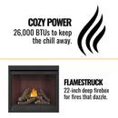 Napoleon Ascent Deep 42" Direct Vent Electronic Ignition Natural Gas Fireplace [D42NTRE] (SAK42391) - Saksby Wholesale - Features View
