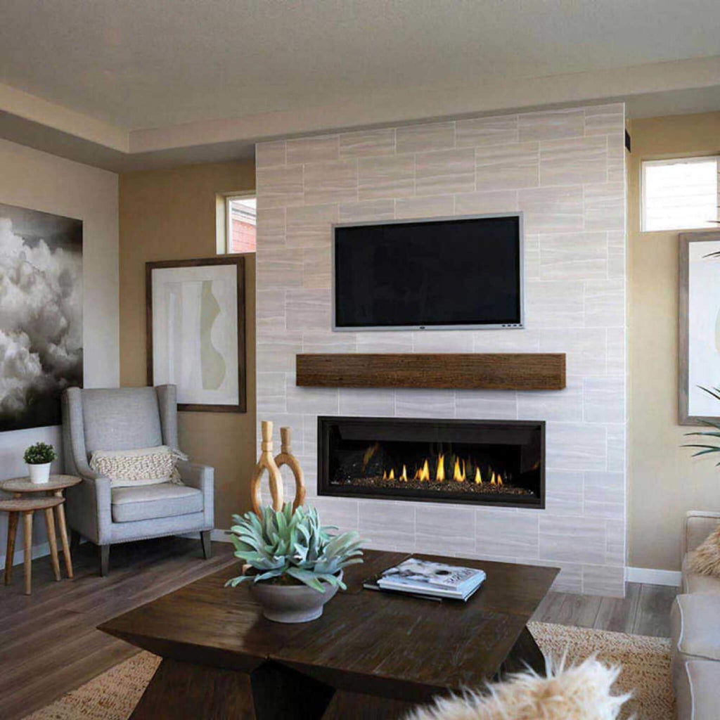 NAPOLEON ASCENT LINEAR Premium Direct Vent Natural Gas Fireplace Battery Back-Up Control [BLP42/46/56NTE] (SAK52964) - Saksby Wholesale - Living Room View
