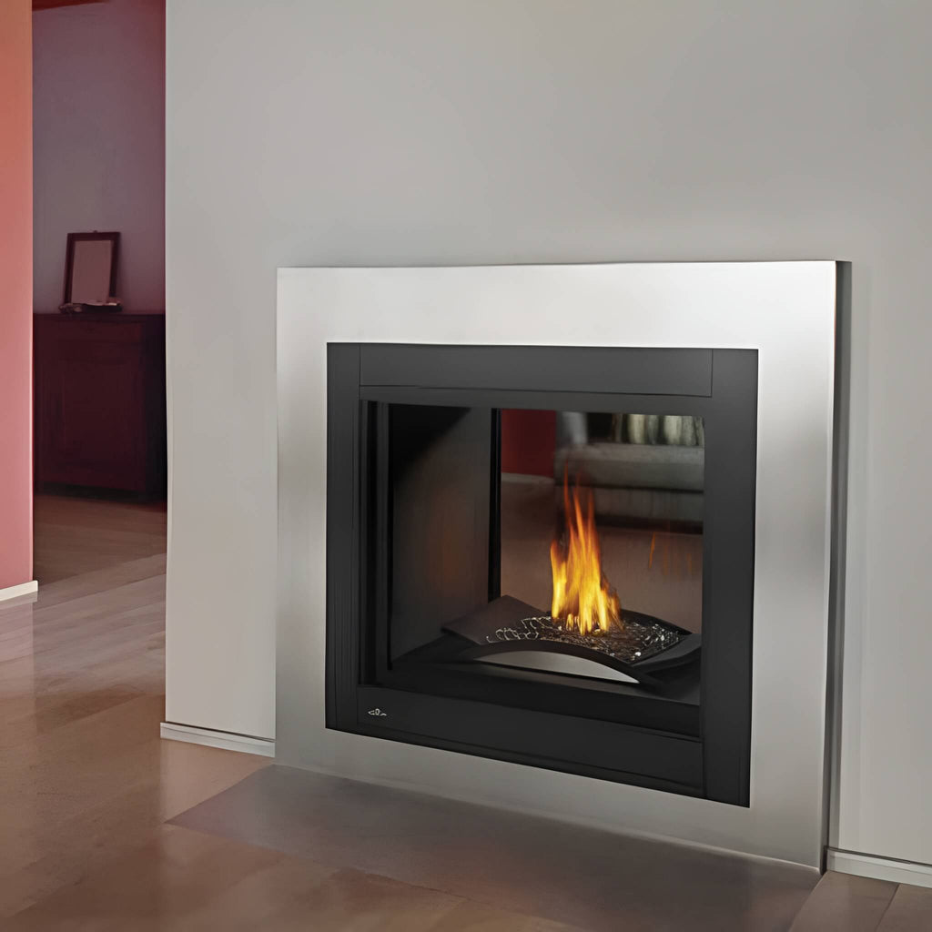 NAPOLEON ASCENT Multi-View 3 Sided Log Set Direct Vent Natural Gas Fireplace [BHD4PNA] (SAK75492) - Living Room VIew
