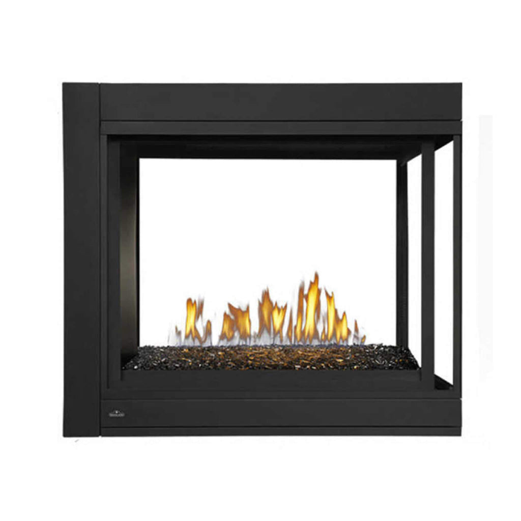 NAPOLEON ASCENT Multi-View 3 Sided Glass Ember Bed Direct Vent Natural Gas Fireplace, 43" [BHD4PGN] (SAK62815) - Saksby Wholesale- Front View