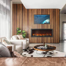 NAPOLEON ASTOUND Built-In Electric Fireplace With Premium Remote & Mobile App [NEFB50/62/74/96AB] (SAK34921) - Lifestyle Image in Living Room