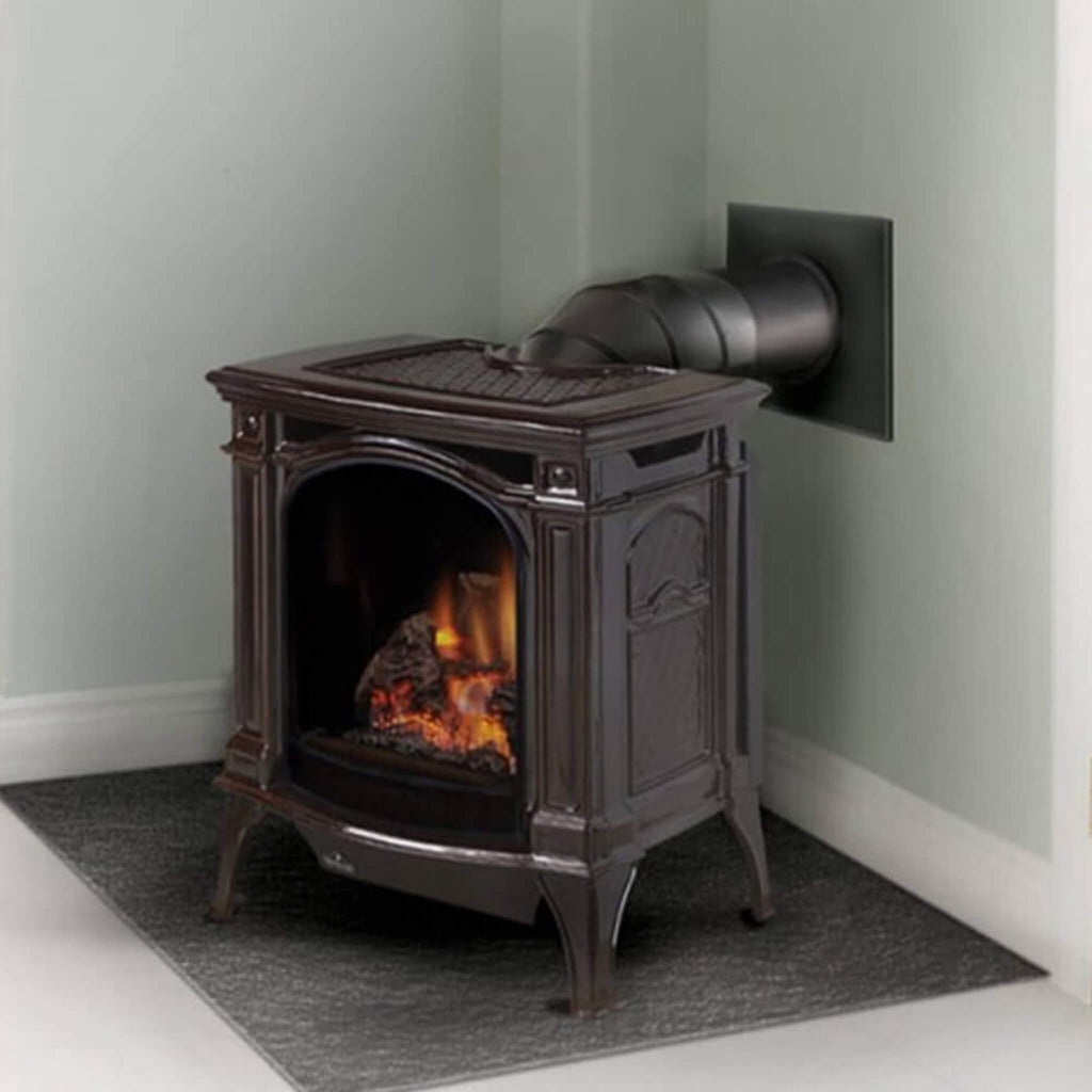 Napoleon Bayfield 25-Inch Direct Vent Electronic Ignition Natural Gas Cast Iron Stove, 23" [GDS25NA-1] (SAK95498) - Saksby Wholesale - Front Left View