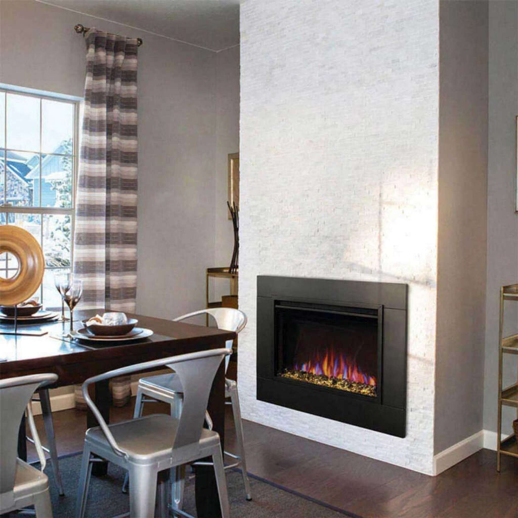 NAPOLEON CINEVIEW 30 Self-Trimming Electric Fireplace Insert, 30" [NEFB30H] (SAK31022) - Kitchen Area View