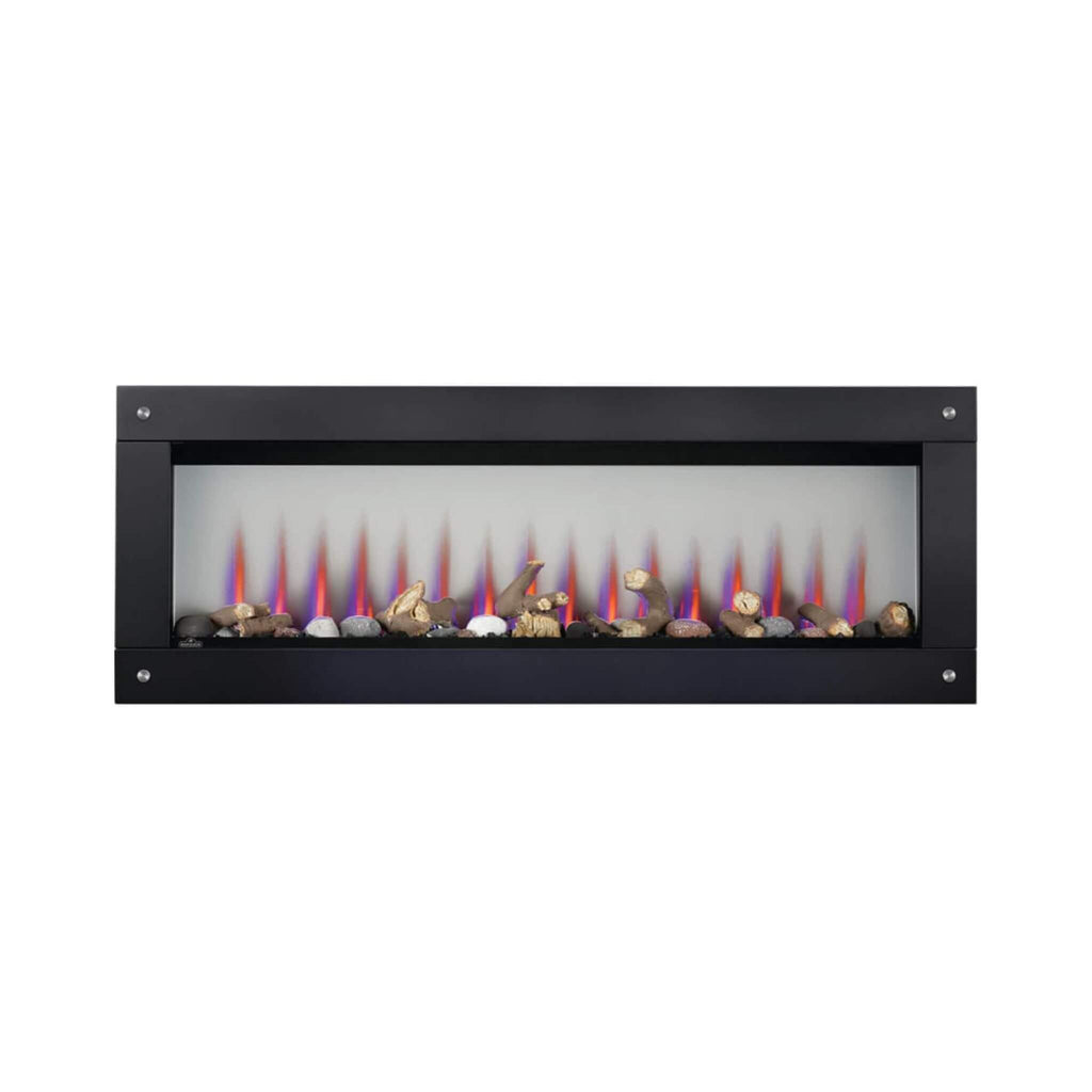 Napoleon Clearion Elite See-Through True Zone Heating Built-In Electric Fireplace [NEFBD50/60HE] (SAK47105) - Saksby Wholesale - Front View With Black Frame