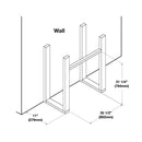 Napoleon Element Self-Trimming Built-In Electric Fireplace [NEFB36/42H-BS-1] (SAK58173) - Saksby Wholesale - Dimensions