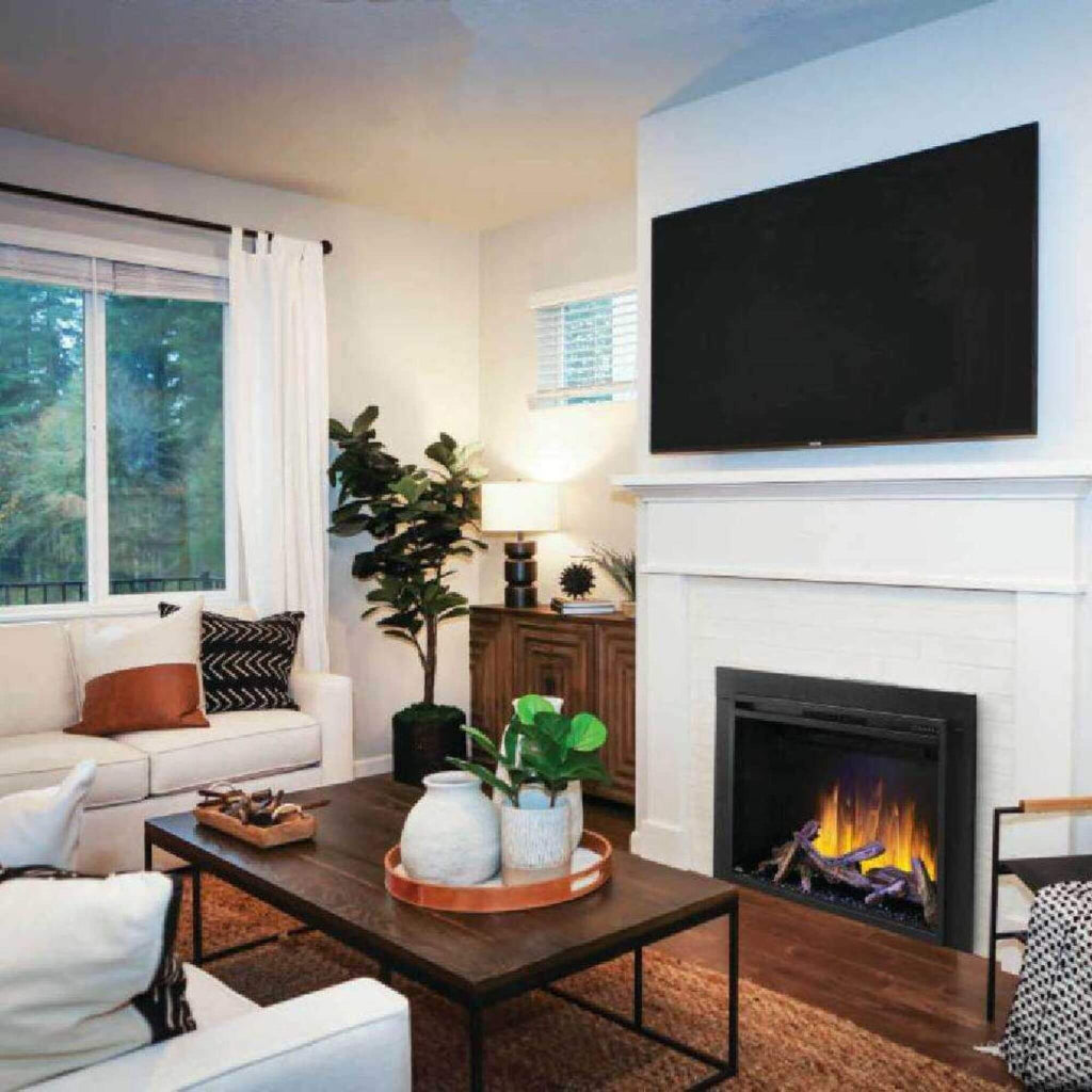 Napoleon Element Self-Trimming Built-In Electric Fireplace [NEFB36/42H-BS-1] (SAK58173) - Saksby Wholesale - Under the TV Setup