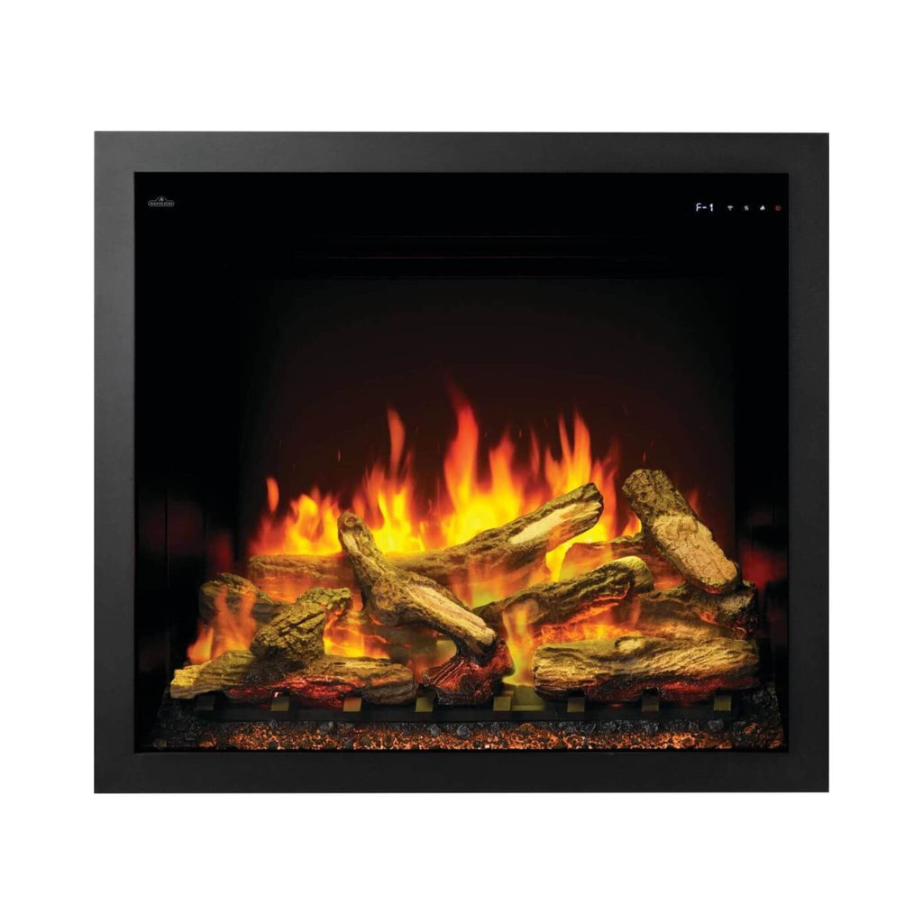 Napoleon Elevation Built-In Electric Fireplace [NEFB36/42H-MF] (SAK25428) - Saksby Wholesale - Front View With Logs and Flames