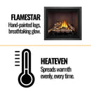 Napoleon Elevation Direct Vent Fireplace With Tempered Glass [EX36/42N/PTEL] (SAK93758) - Saksby Wholesale - Features View