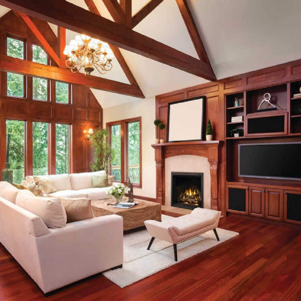 Napoleon Elevation X 36 Direct Vent Electronic Ignition Propane Gas Fireplace With Remote Control, 38" [EX36N/PTEL] (SAK83365) - Saksby Wholesale - Cozy Living Room View