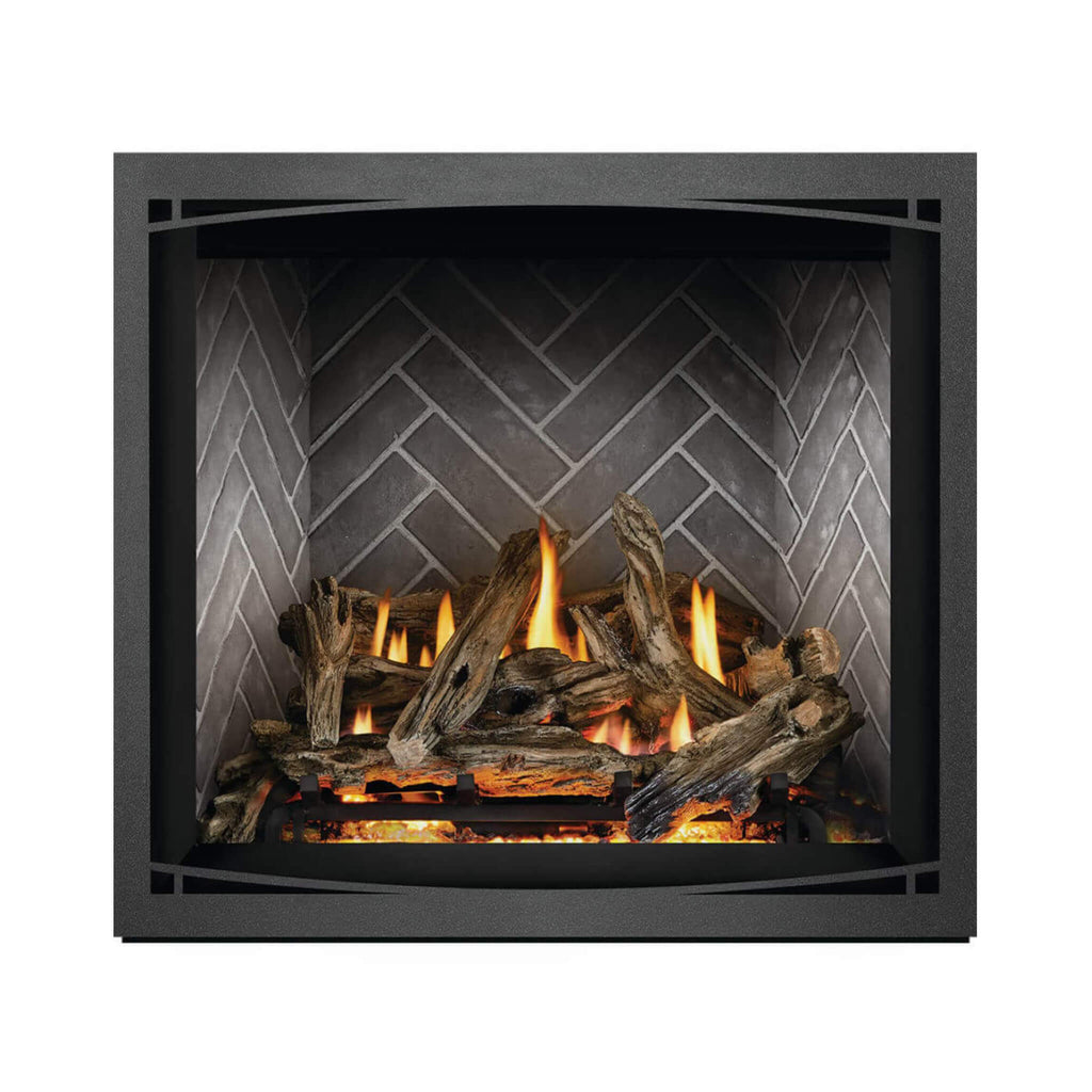 Napoleon Elevation X 36 Direct Vent Electronic Ignition Propane Gas Fireplace With Remote Control, 38" [EX36N/PTEL] (SAK83365) - Saksby Wholesale - Decorative Brick Panel