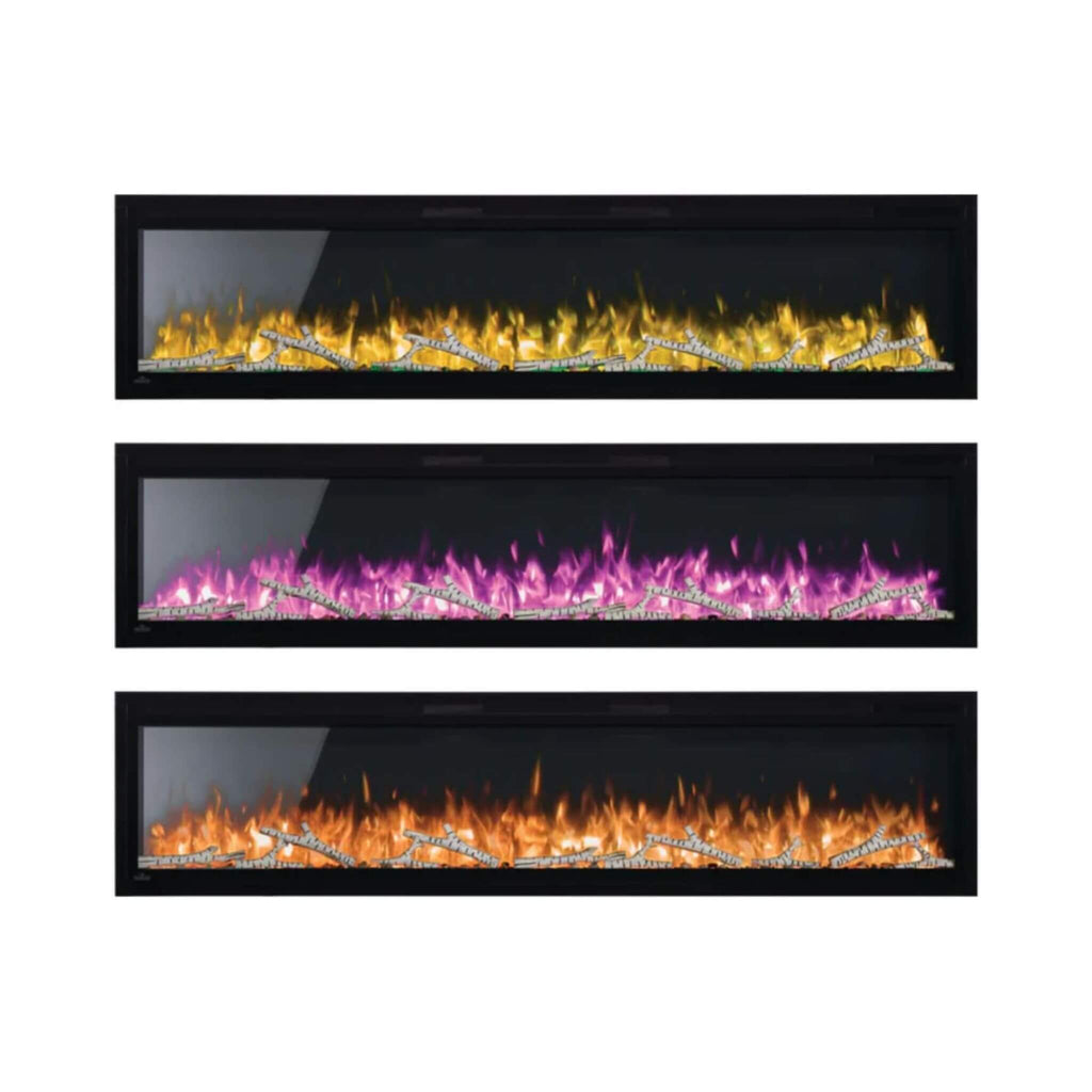 Napoleon Entice Wall-Hanging Electric Fireplace With Multi-Function Remote Control (SAK74519) - Saksby Wholesale - Flame Color Variants