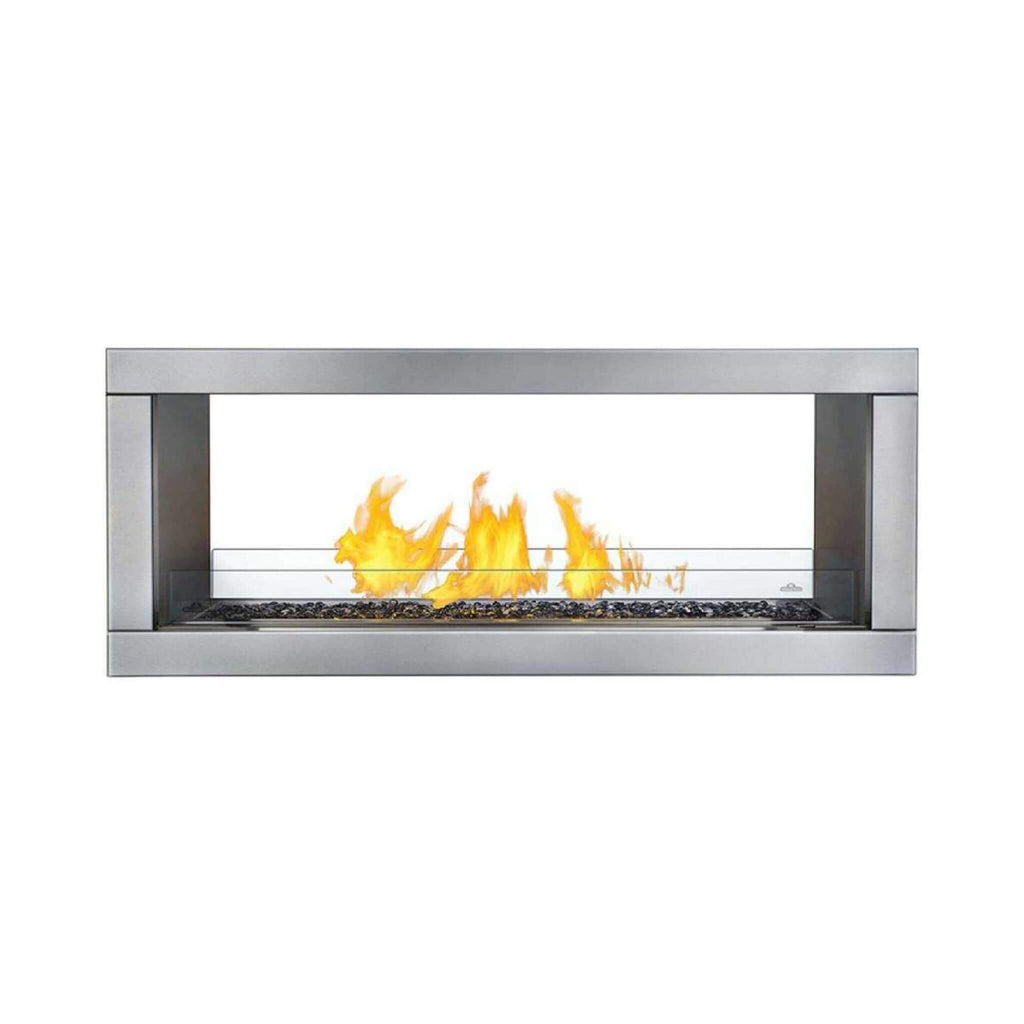 Napoleon Galaxy 48 Outdoor Linear See-Thru Electronic Start Natural Gas Fireplace, 50" [GSS48STE] (SAK67432) - Saksby Wholesale - Flames Design View