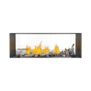 NAPOLEON GALAXY 48 Outdoor Linear See-Thru Electronic Start Natural Gas Fireplace, 50" [GSS48STE] (SAK67432) - Saksby Wholesale - Front View