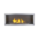 Napoleon Galaxy 48" Outdoor Linear Single-Sided Electronic Start Natural Gas Fireplace [GSS48E] (SAK60567) - Saksby Wholesale  - Front View With Flames View