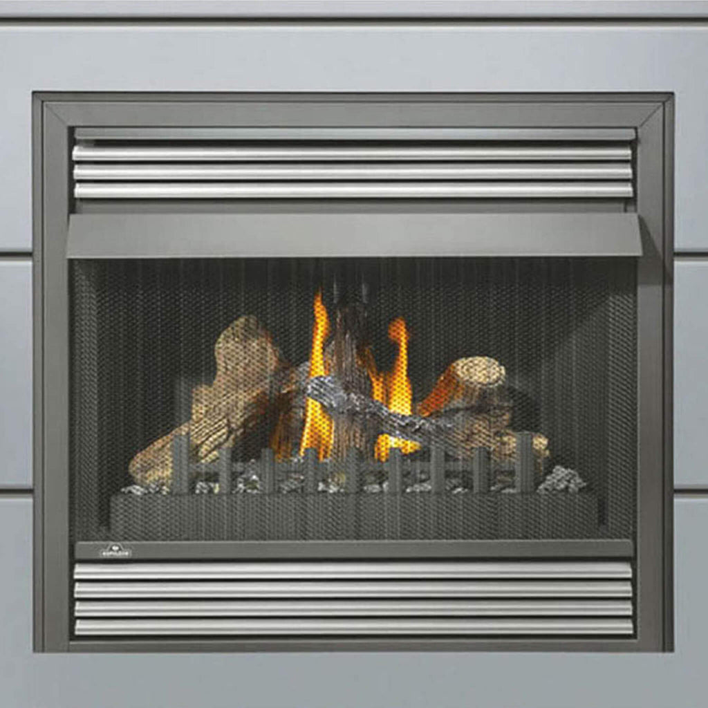 NAPOLEON GRANDVILLE Vent-Free Natural Gas Fireplace [GVF42-1N] (SAK60419) - With Gray Background