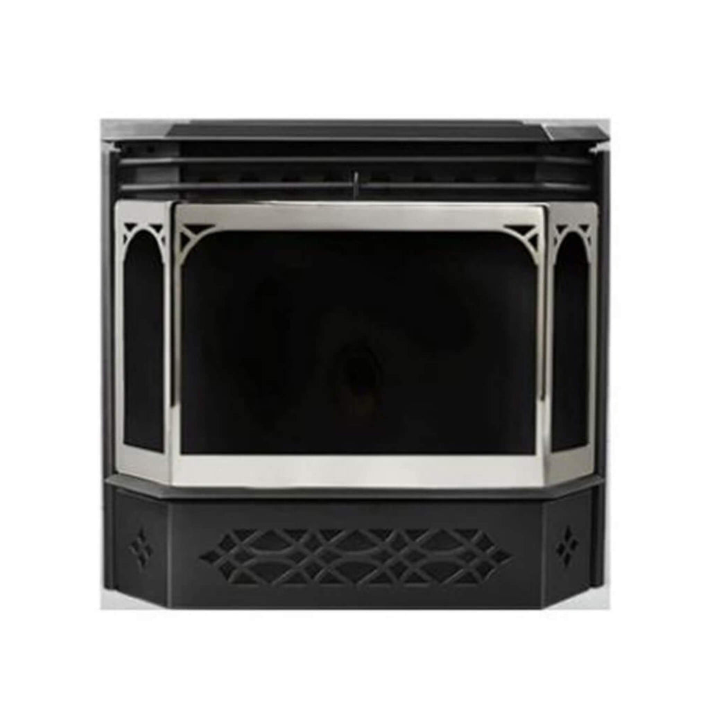 NAPOLEON HALIBURTON 50 Direct Vent Millivolt Ignition Compact Natural Gas Stove, 22" [GDS28-1NSB] (SAK81523) - Front View With No Flames