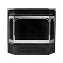 NAPOLEON HALIBURTON 50 Direct Vent Millivolt Ignition Compact Natural Gas Stove, 22" [GDS28-1NSB] (SAK81523) - Saksby Wholesale - Front View With No Flames