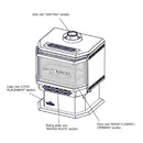 NAPOLEON HALIBURTON 50 Direct Vent Millivolt Ignition Compact Natural Gas Stove, 22" [GDS28-1NSB] (SAK81523) - Saksby Wholesale - Parts Details With Labels
