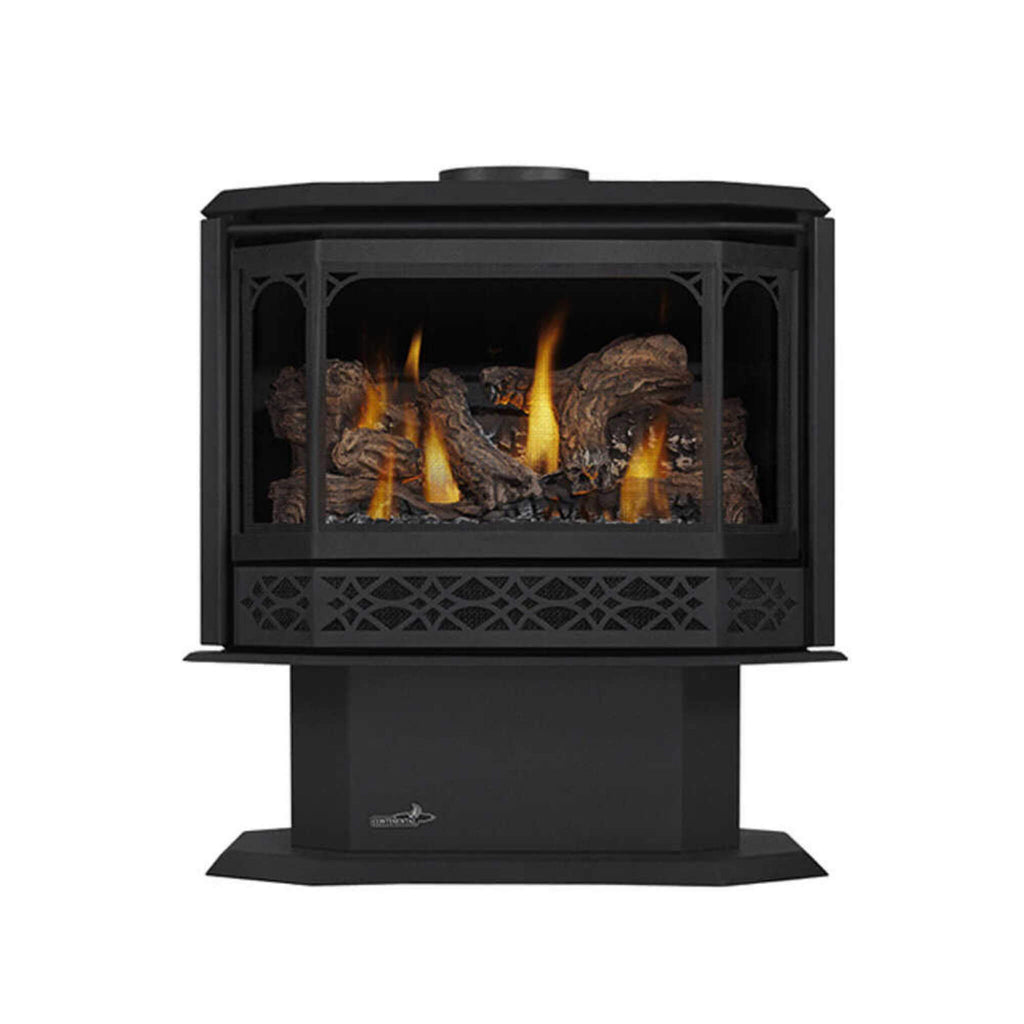 Napoleon Havelock 50 Direct Vent Natural Gas Stove With Triple Burner, 28" [GDS50-1NE] (SAK68193) - Saksby Wholesale - Front View