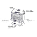NAPOLEON HAVELOCK 50 Direct Vent Millivolt Ignition Natural Gas Stove, 28" [GDS50-1NSB] (SAK37589) - Saksby Wholesale - With Drawing and Parts Label View