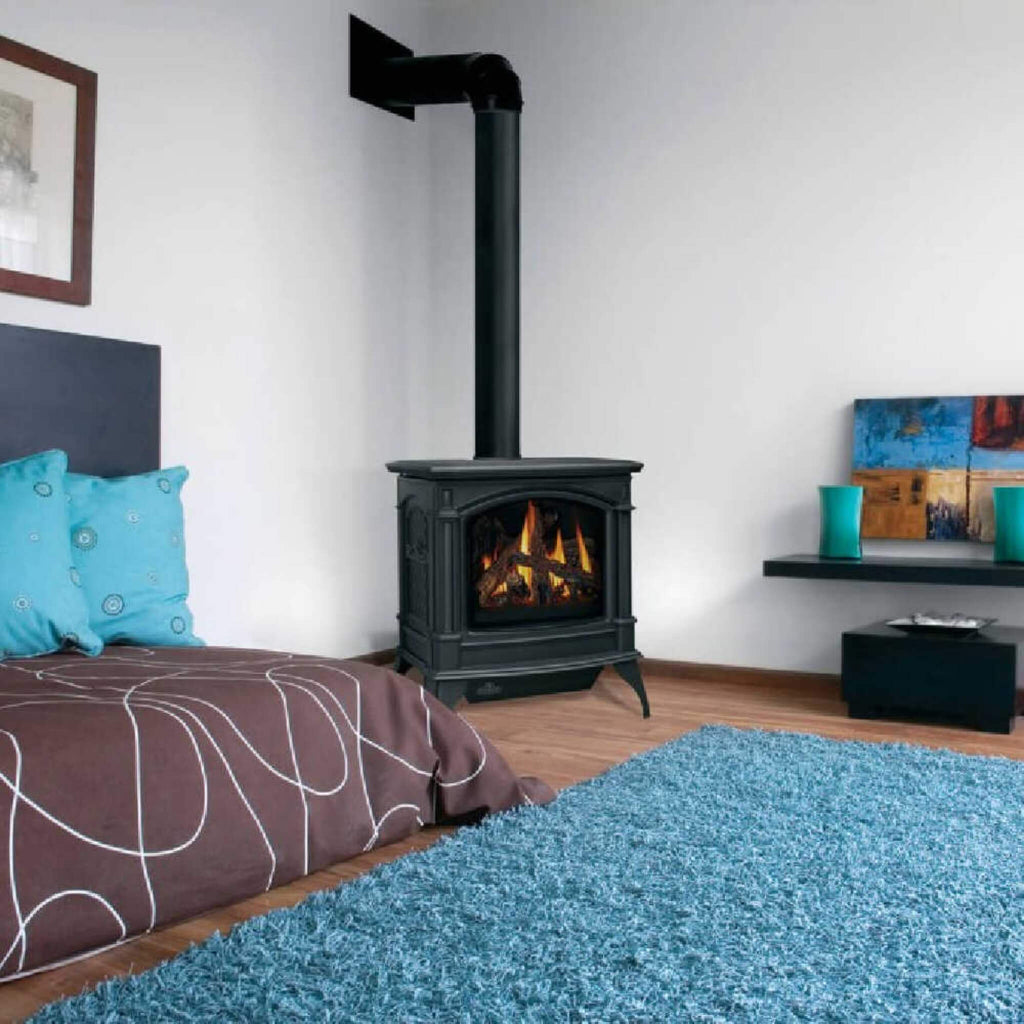 NAPOLEON KNIGHTSBRIDGE 60 Majolica Brown Natural Gas Stove With Flame And Heat Adjustment, 27" [GDS60-1NNSB] (SAK14738) - Bedroom View