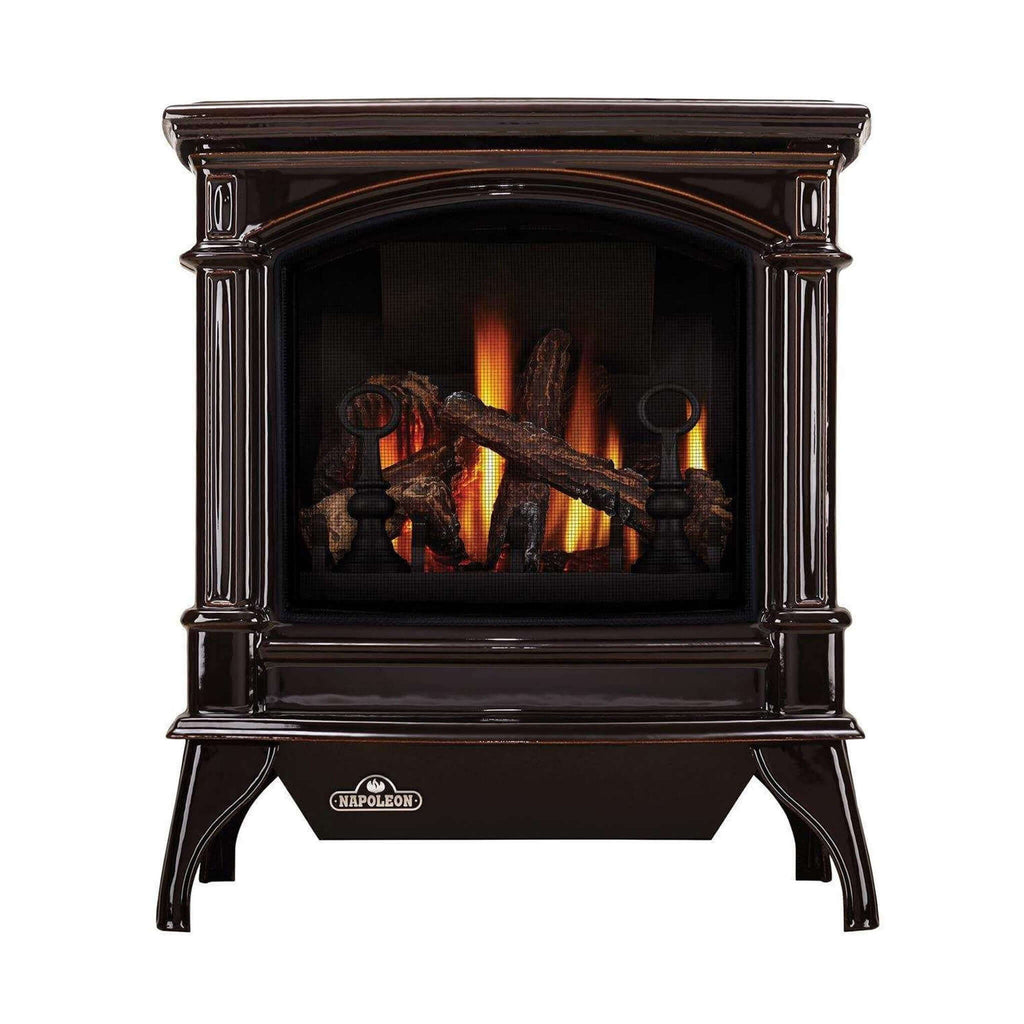 NAPOLEON KNIGHTSBRIDGE 60 Majolica Brown Natural Gas Stove With Flame And Heat Adjustment, 27" [GDS60-1NNSB] (SAK14738) - Front View