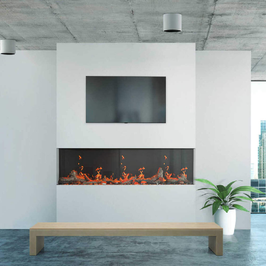 NAPOLEON LUMINEX 65" LCD Built-In Electric Fireplace With Remote Control [NEFL65LCD-3SV] (SAK83665) - Office Area View