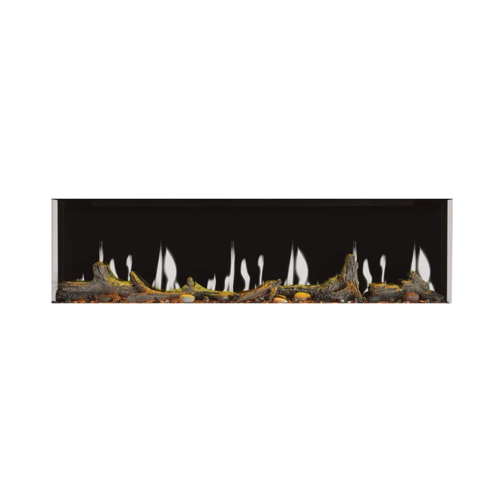 Napoleon Luminex 65" LCD Built-In Electric Fireplace With Remote Control [NEFL65LCD-3SV] (SAK83665) - Saksby Wholesale - White Flames View