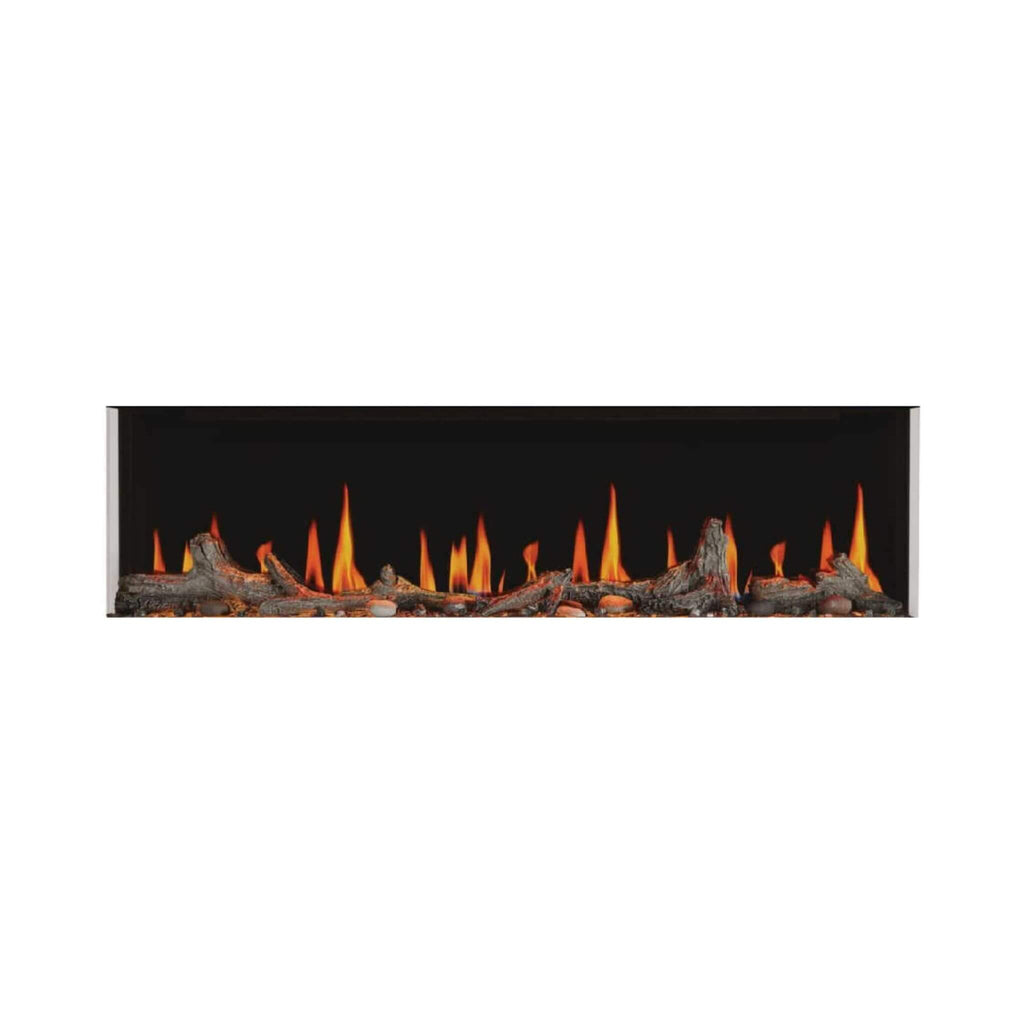 Napoleon Luminex 65" LCD Built-In Electric Fireplace With Remote Control [NEFL65LCD-3SV] (SAK83665) - Saksby Wholesale - Front View