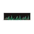 Napoleon Luminex 65" LCD Built-In Electric Fireplace With Remote Control [NEFL65LCD-3SV] (SAK83665) - Saksby Wholesale - Green Flames View