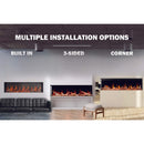 Napoleon Luminex 65" LCD Built-In Electric Fireplace With Remote Control [NEFL65LCD-3SV] (SAK83665) - Saksby Wholesale - Installation Options View