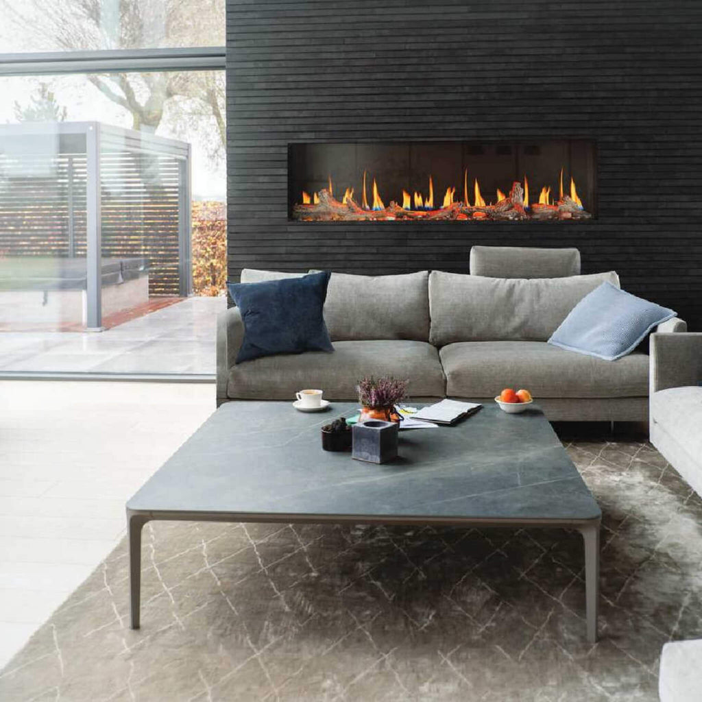 Napoleon Luminex 65" LCD Built-In Electric Fireplace With Remote Control [NEFL65LCD-3SV] (SAK83665) - Saksby Wholesale - Living Room VIew
