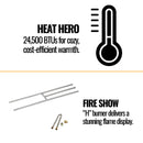 Napoleon Oakville 3 Direct Vent Electronic Ignition Natural Gas Fireplace Insert [GDI3NEA] (SAK82316) SAKSBY - Features View