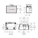 Napoleon Oakville 3 Direct Vent Natural Gas Fireplace Insert, 28" [GDI3N-1] (SAK25498) SAKSBY - Dimensions View