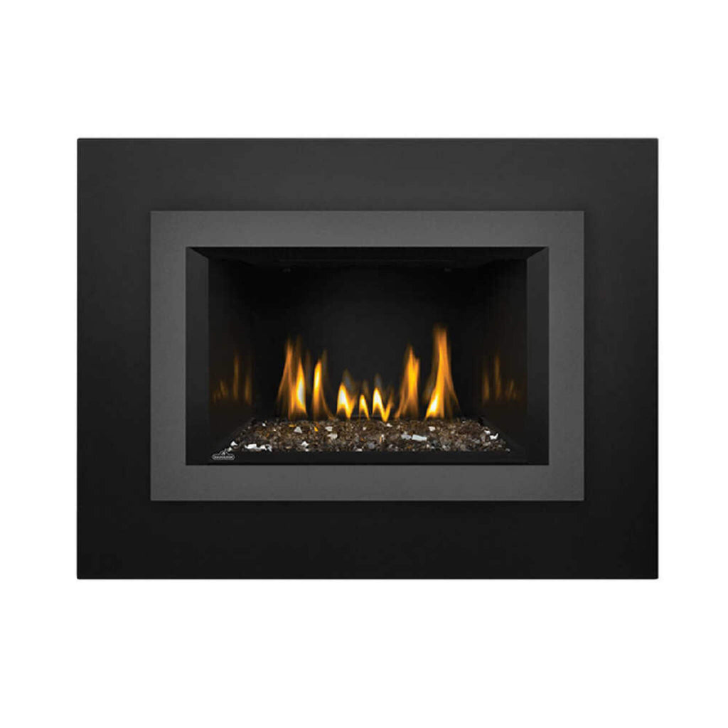 NAPOLEON OAKVILLE 3 GLASS Direct Vent Electronic Ignition Natural Gas Fireplace Insert - Front View