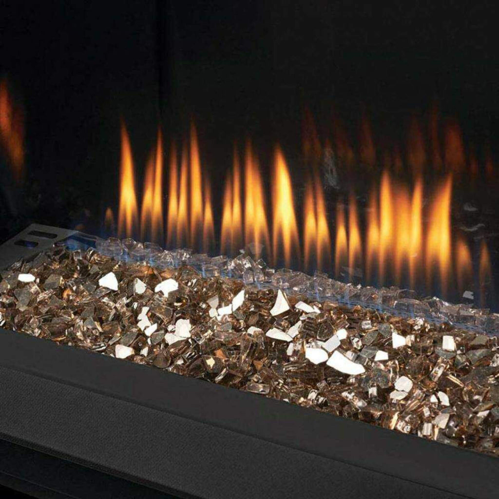 NAPOLEON OAKVILLE 3 GLASS Direct Vent Electronic Ignition Natural Gas Fireplace Insert - With Flames View