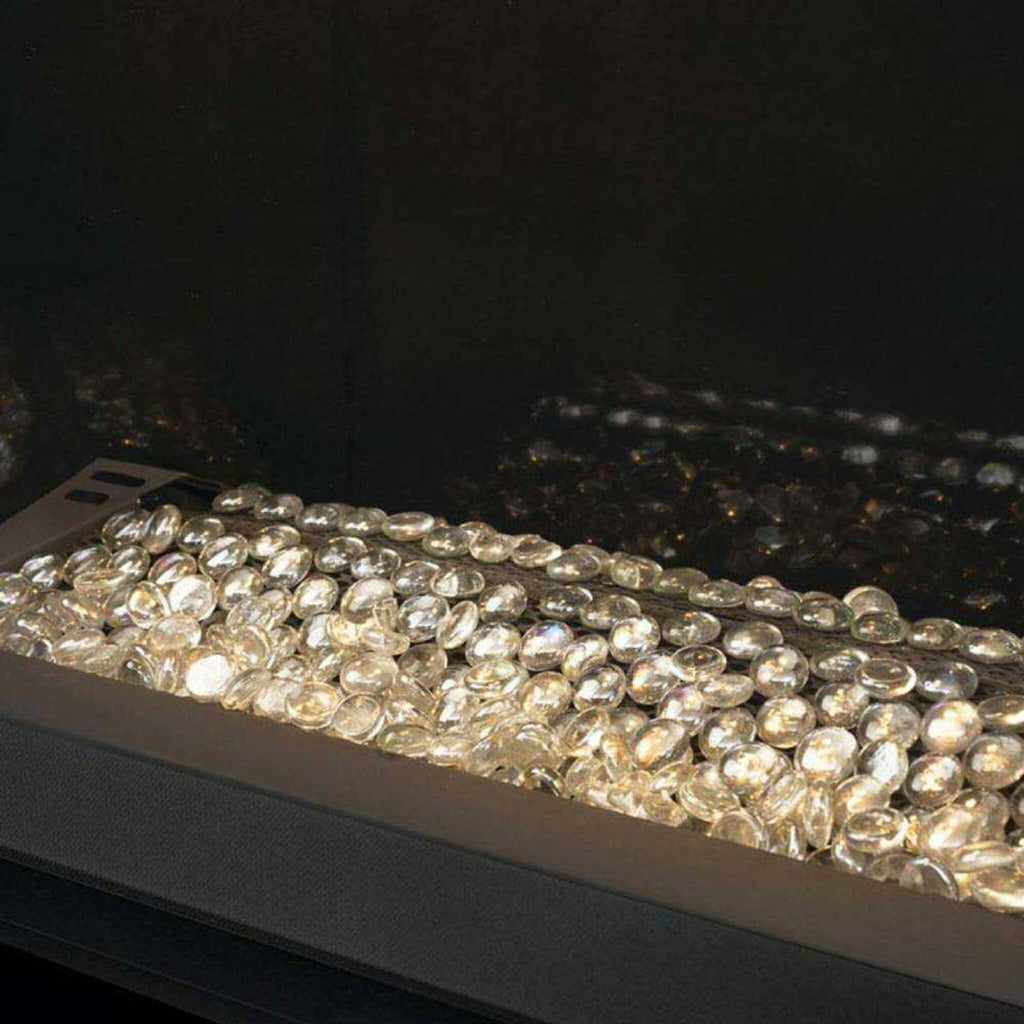 NAPOLEON OAKVILLE 3 GLASS Direct Vent Electronic Ignition Natural Gas Fireplace Insert - With Stones View