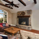Napoleon Oakville X3/X4 Direct Vent Electronic Ignition Natural Gas Fireplace Insert [GDIX3N/4N-1] (SAK21347) - Saksby Wholesale - Lifestyle Image In Rustic Living Room View