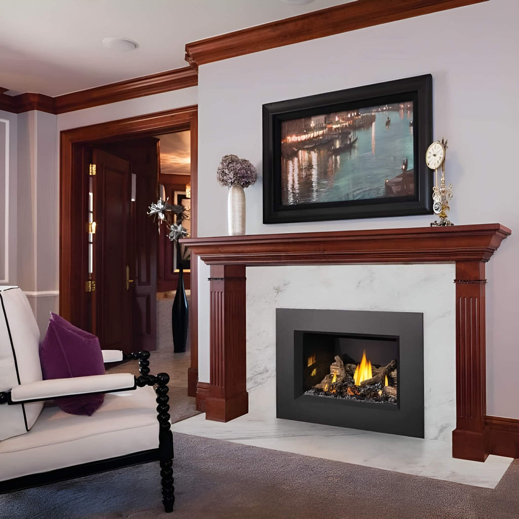 NAPOLEON OAKVILLE X3/X4 Direct Vent Electronic Ignition Natural Gas Fireplace Insert (GDIX3N/4N-1) (SAK21347) - Saksby Wholesale - Lifestyle Image In Living Room 
