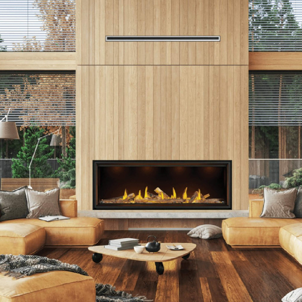 Napoleon Tall Linear Vector Direct Vent Natural Gas Fireplace With Remote Control [TLV50/62/74N] (SAK58256) - Saksby Wholesale - Living Room View