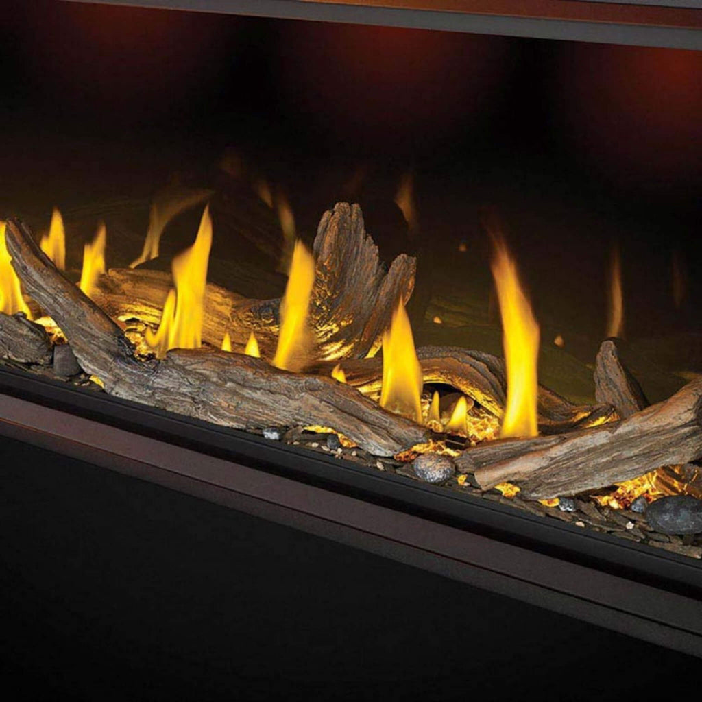 Napoleon Tall Linear Vector Direct Vent Natural Gas Fireplace With Remote Control [TLV50/62/74N] (SAK58256) - Saksby Wholesale - Logs View