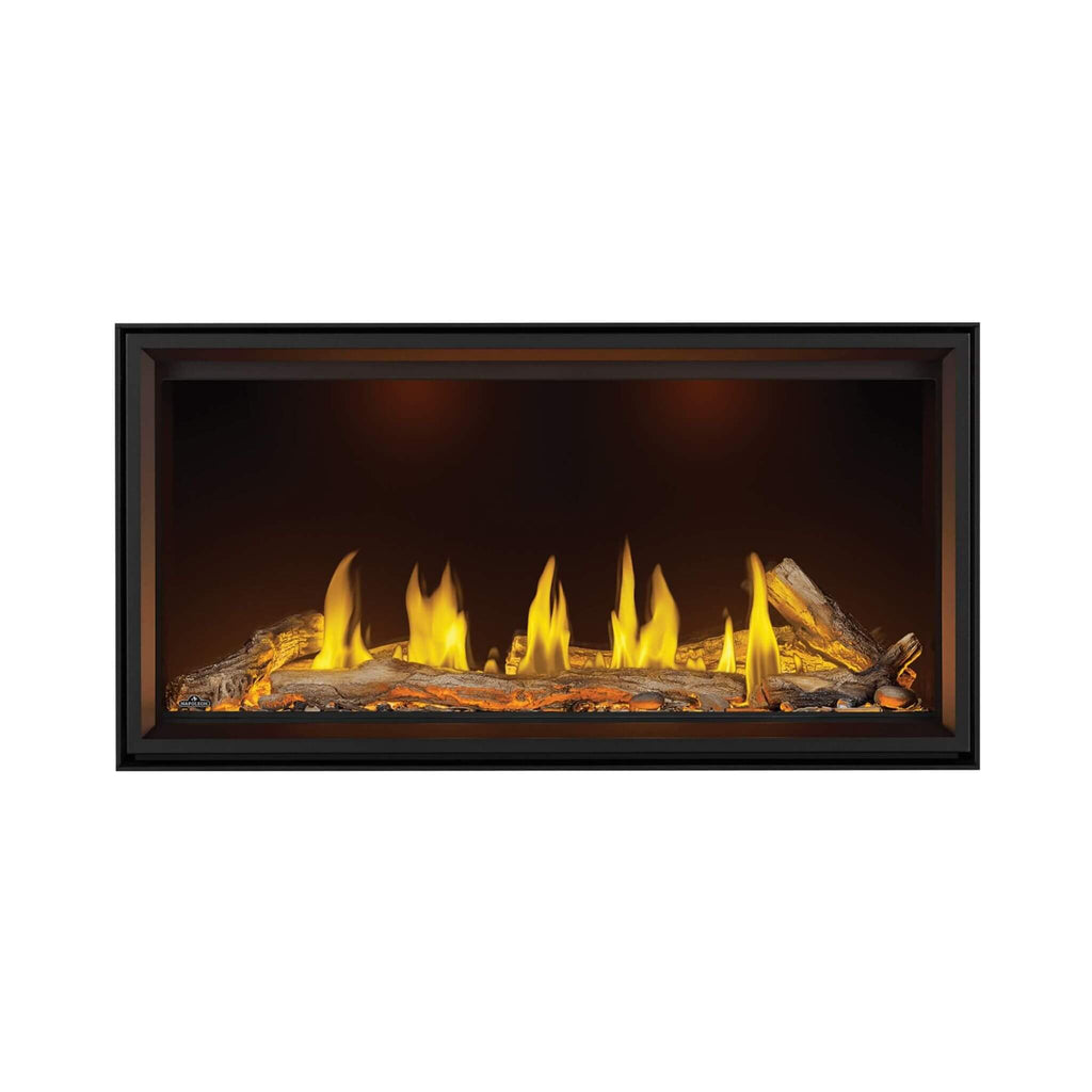 Napoleon Tall Linear Vector Direct Vent Natural Gas Fireplace With Remote Control [TLV50/62/74N] (SAK58256) - Saksby Wholesale - Orange Flames View
