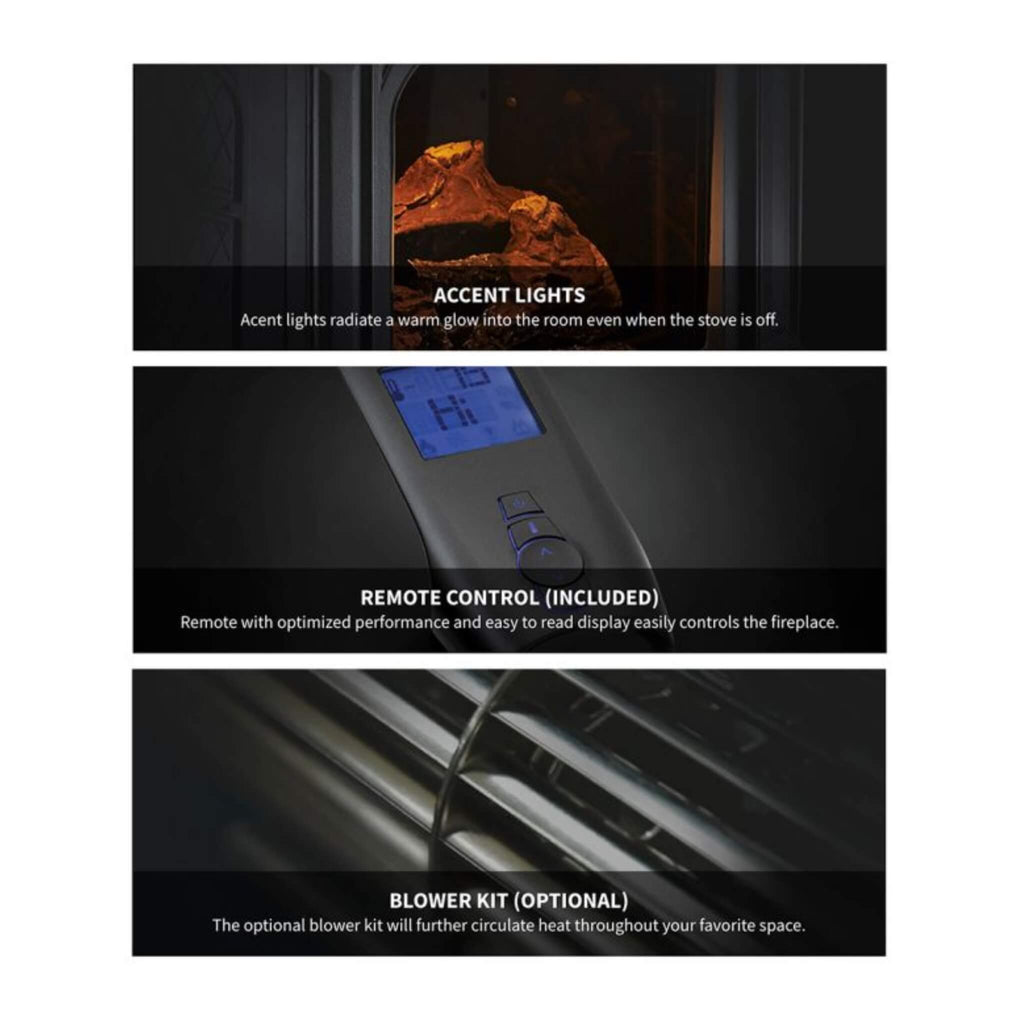 Napoleon Tall Linear Vector Direct Vent Natural Gas Fireplace With Remote Control [TLV50/62/74N] (SAK58256) - Saksby Wholesale - Features View