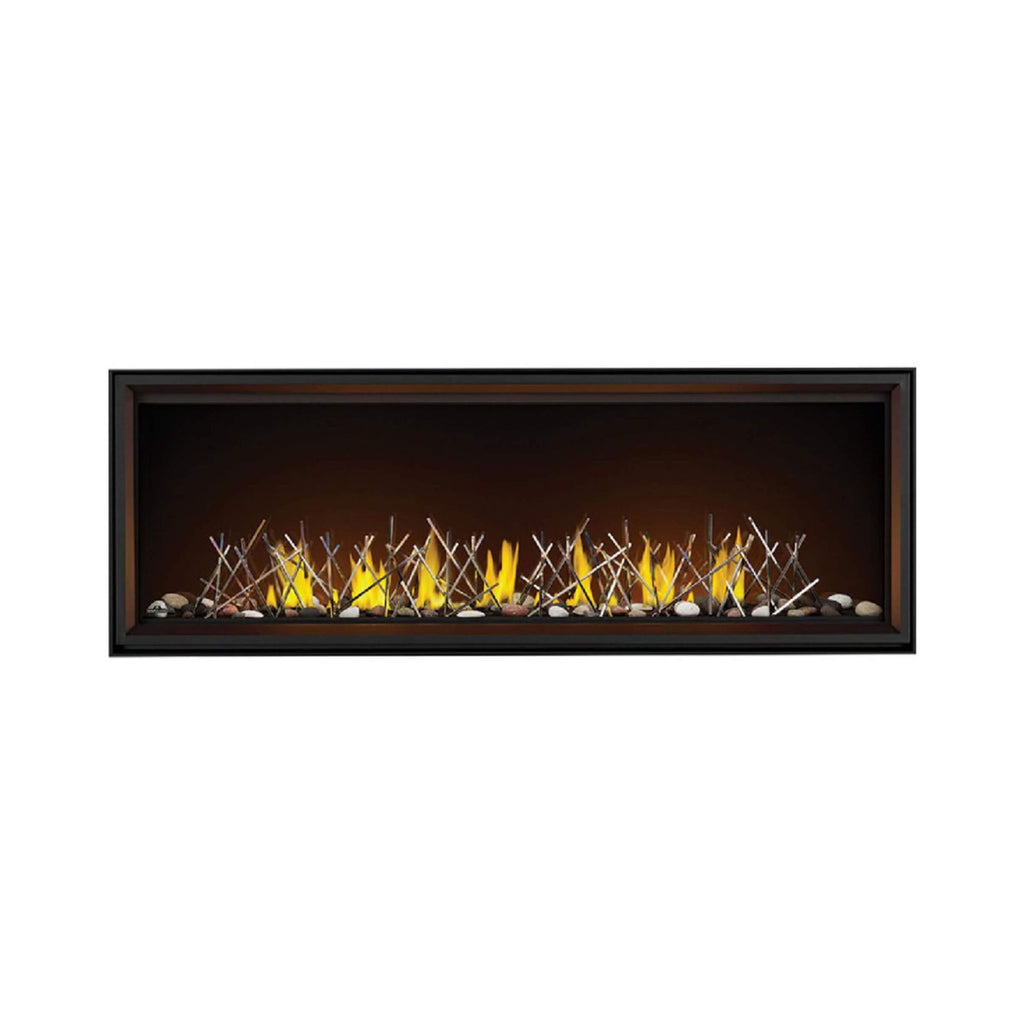 Napoleon Tall Linear Vector Direct Vent Natural Gas Fireplace With Remote Control [TLV50/62/74N] (SAK58256) - Saksby Wholesale - With Stones View